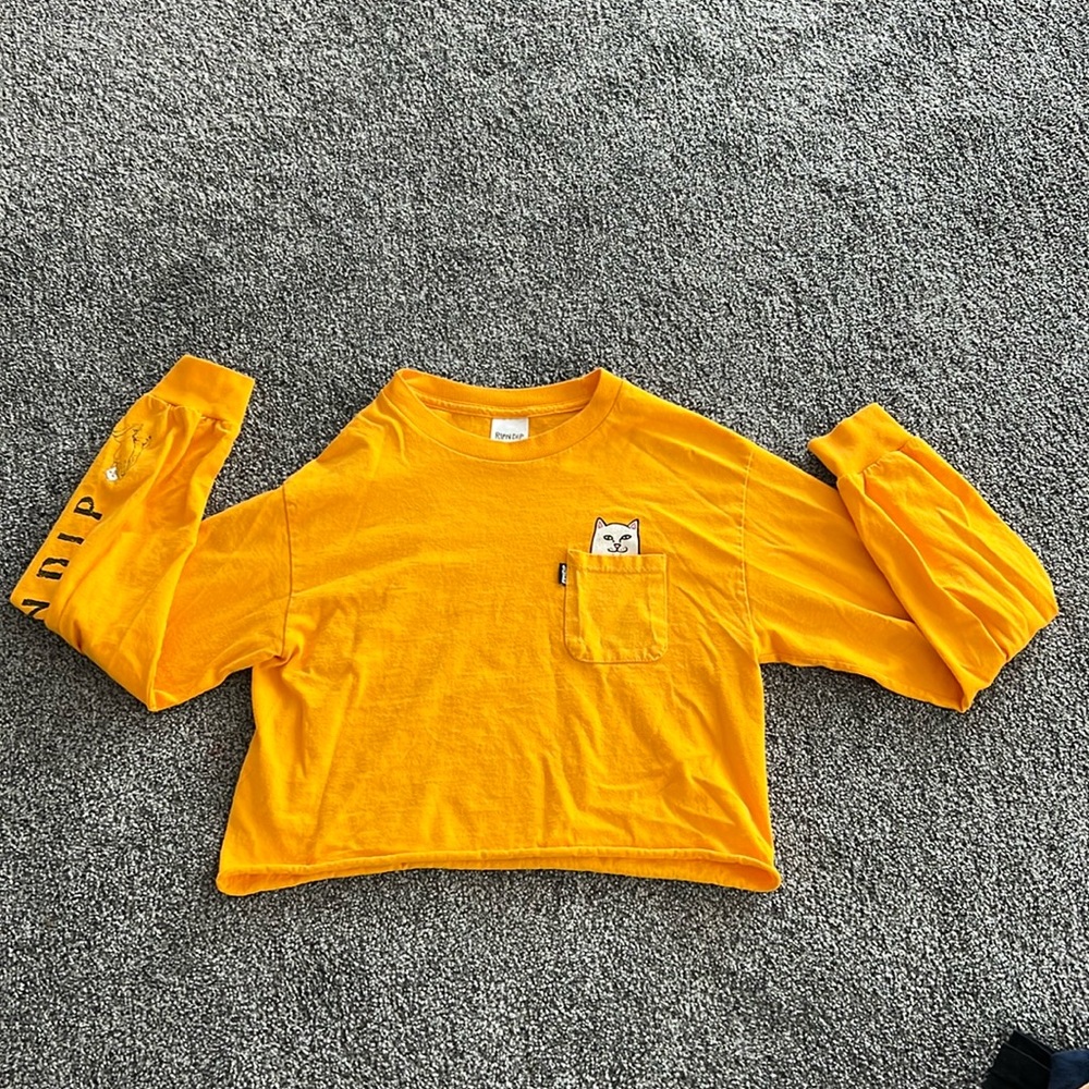 Vintage RIPNDIP long sleeve crop womens small